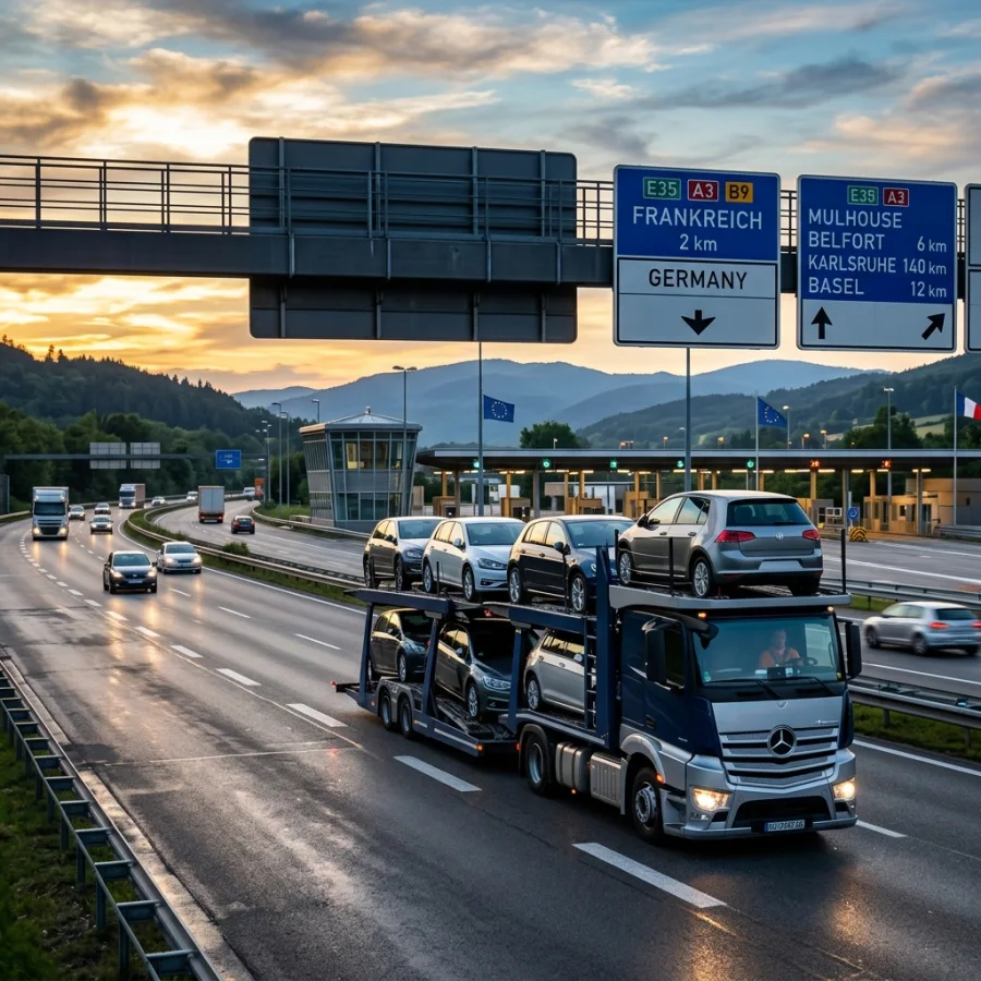 Internationaal autotransport door Europa — Zorgeloos Autotransport